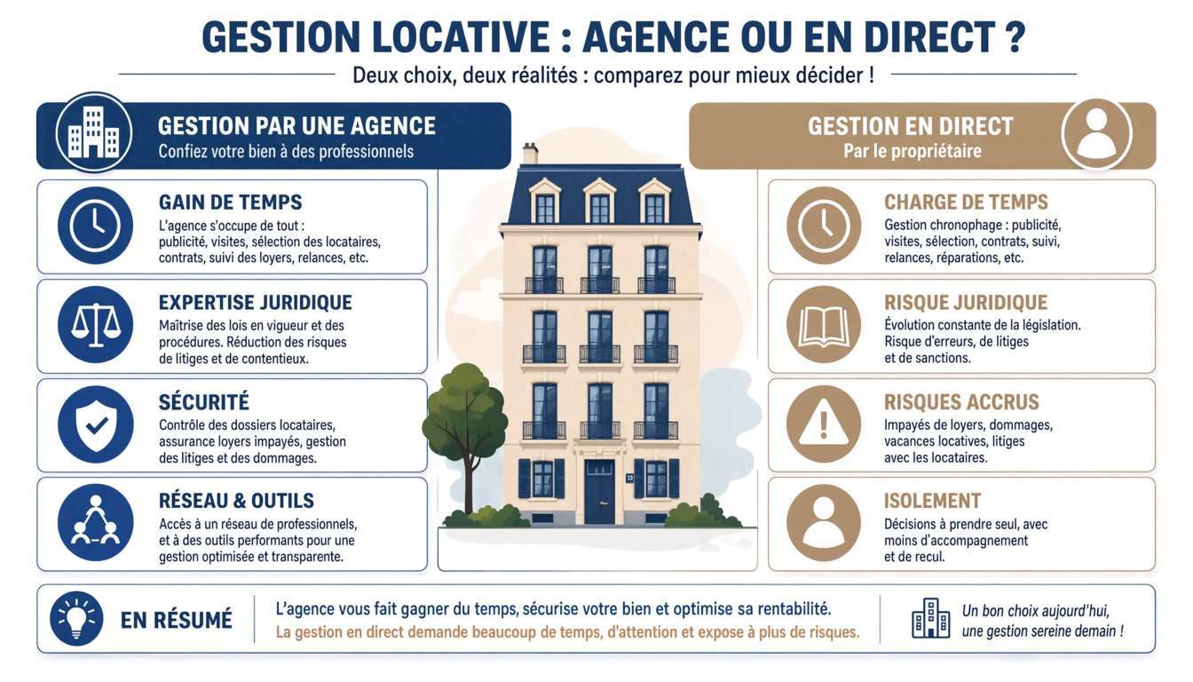 Pourquoi confier la gestion de son bien à une agence plutôt que la gérer soi-même